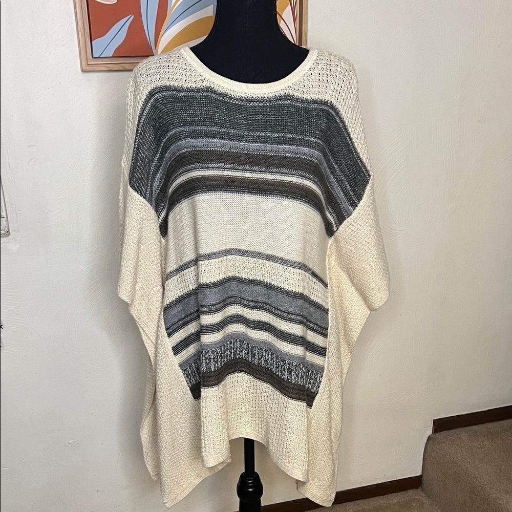 Paper Crane Poncho Sweater Size S